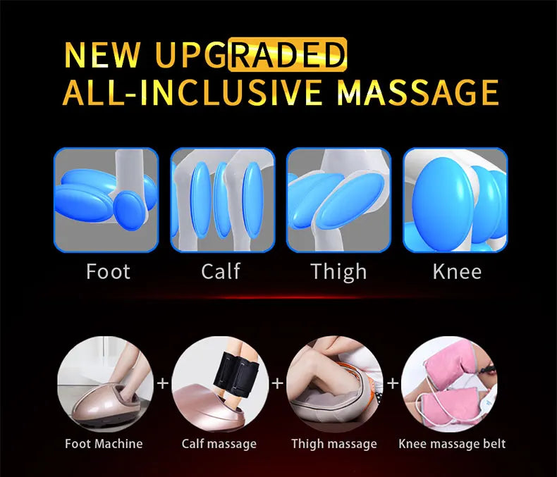 JinKaiRui Electric Vibrating Foot Massager Heating Knee Leg Calf Thigh Massage Device Air Pressure Massage Fatigue Relieve Care