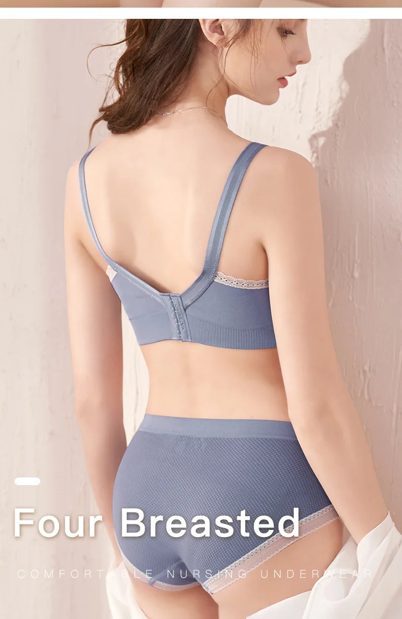 YATEMAO Breastfeeding Bra Pregnancy Clothes Maternity Nursing Bra Feeding Bra for Soutien Gorge Allaitement Pregnant Women