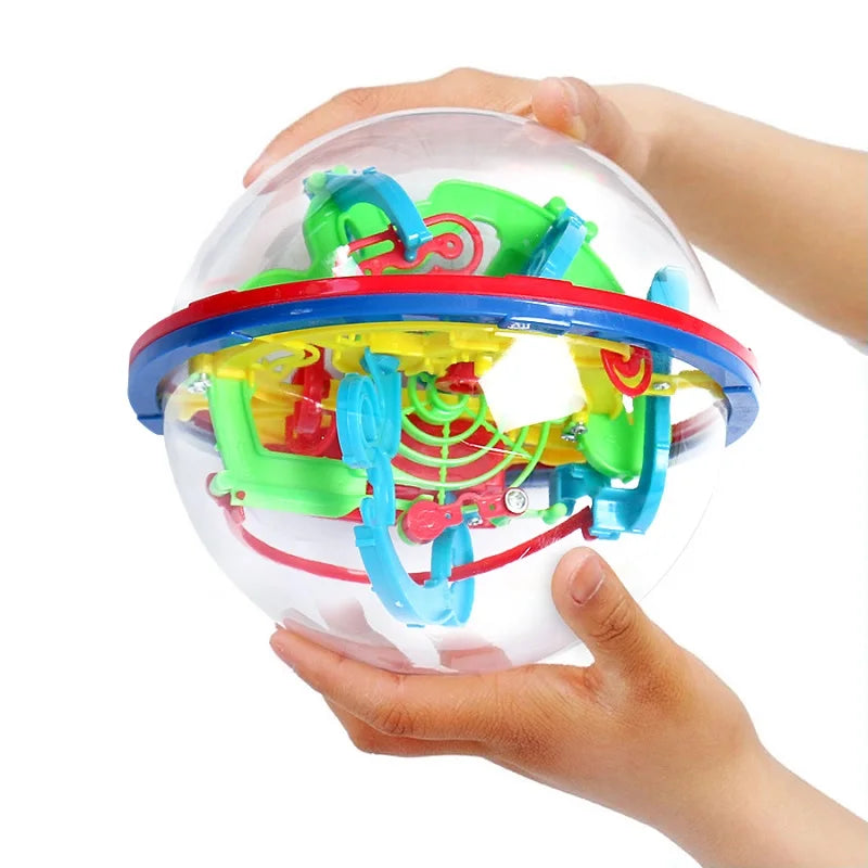 Maze Ball Mini 3D Magic Puzzle Intelligence  Idea Perplexus Maze Game Labyrinth IQ Gifts Display Stand for Kids and Adults