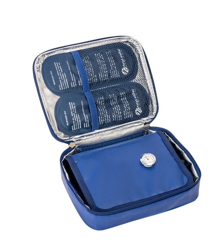 mega Insulin Cooler box Middle-sized bag Portable Insulated Diabetic Insulin Travel Case Nylon Fabric Aluminum Foil ice bag
