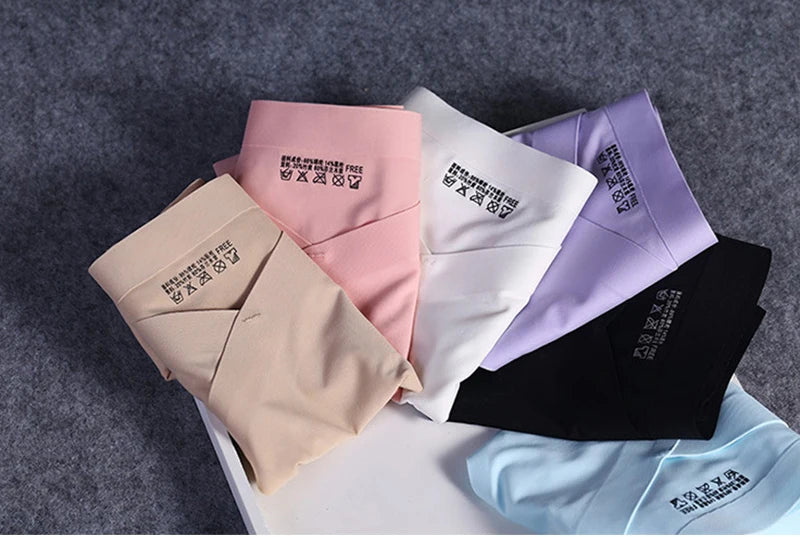 Seamless Low Waist Pregnant Panties Low Waist Maternity Underwear Pregnanc Cotton Soft Breathe V-Shaped Care Belly Women Briefs