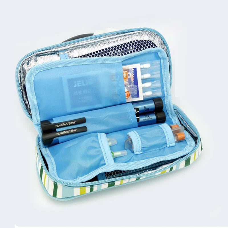 MegaWalke Insulin Cooler Bag Portable Insulated Diabetic Insulin Travel Case Cooler Box Bolsa Termica  Aluminum Foil ice bag