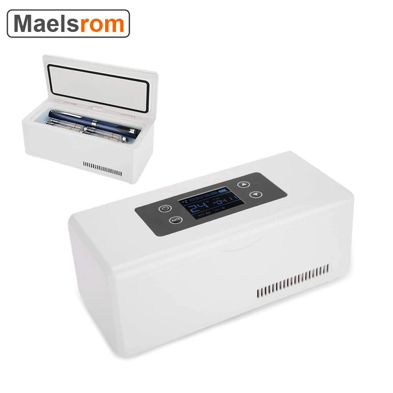 Rechargeable Mini Insulin Cooler Refrigerator Case Insulated Box Reefer Car Constant Temp 2-8℃ Organizer Storage for Travel