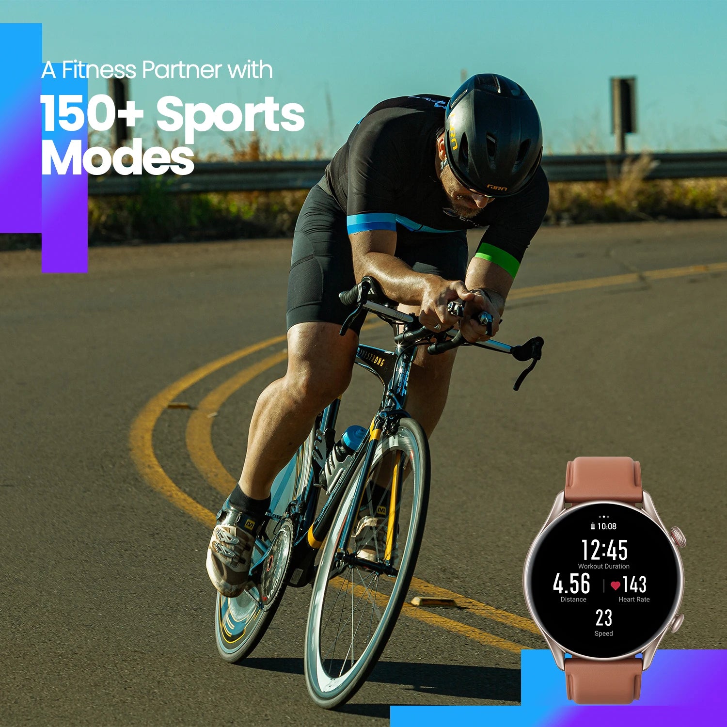 Amazfit GTR 3 Pro GTR3 Pro GTR-3 Pro 46mm Smartwatch AMOLED Display Zepp OS App 12-day Battery Life Watch  150+Sports Modes