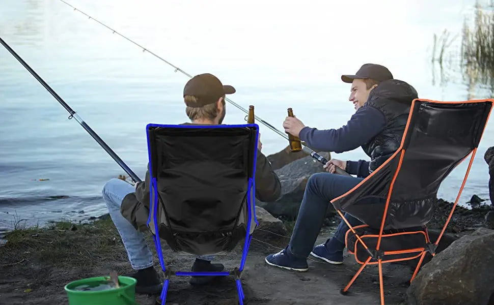 Outdoor Portable Camping Chair Oxford Cloth Folding Lengthen Camping Seat for Fishing BBQ Festival Picnic Beach Ultralight Chair