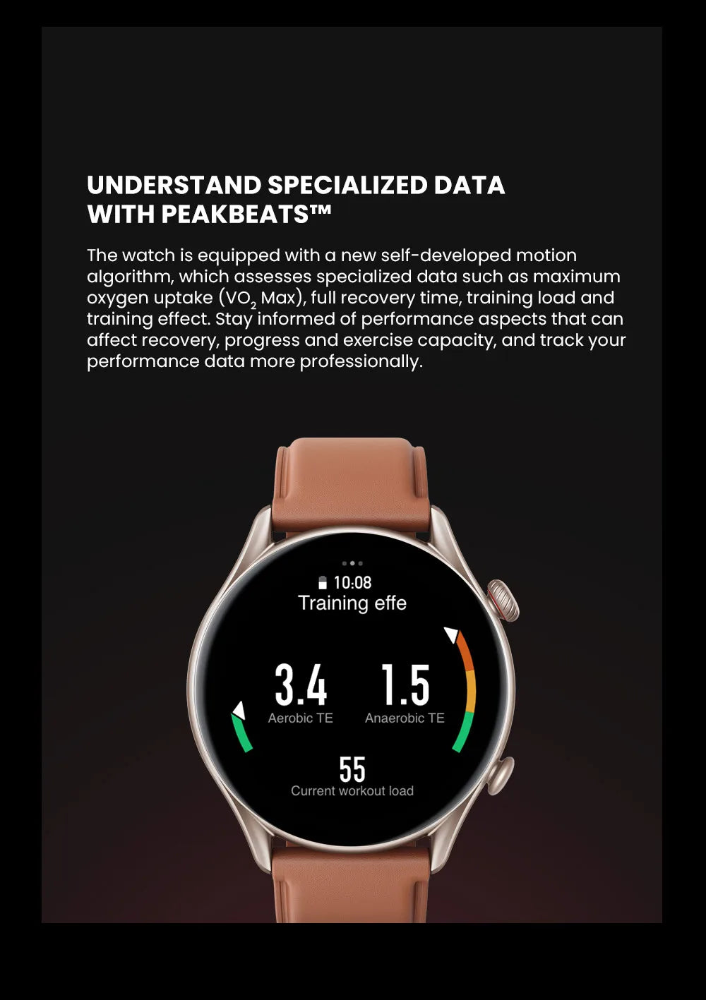 Amazfit GTR 3 Pro GTR3 Pro GTR-3 Pro 46mm Smartwatch AMOLED Display Zepp OS App 12-day Battery Life Watch  150+Sports Modes