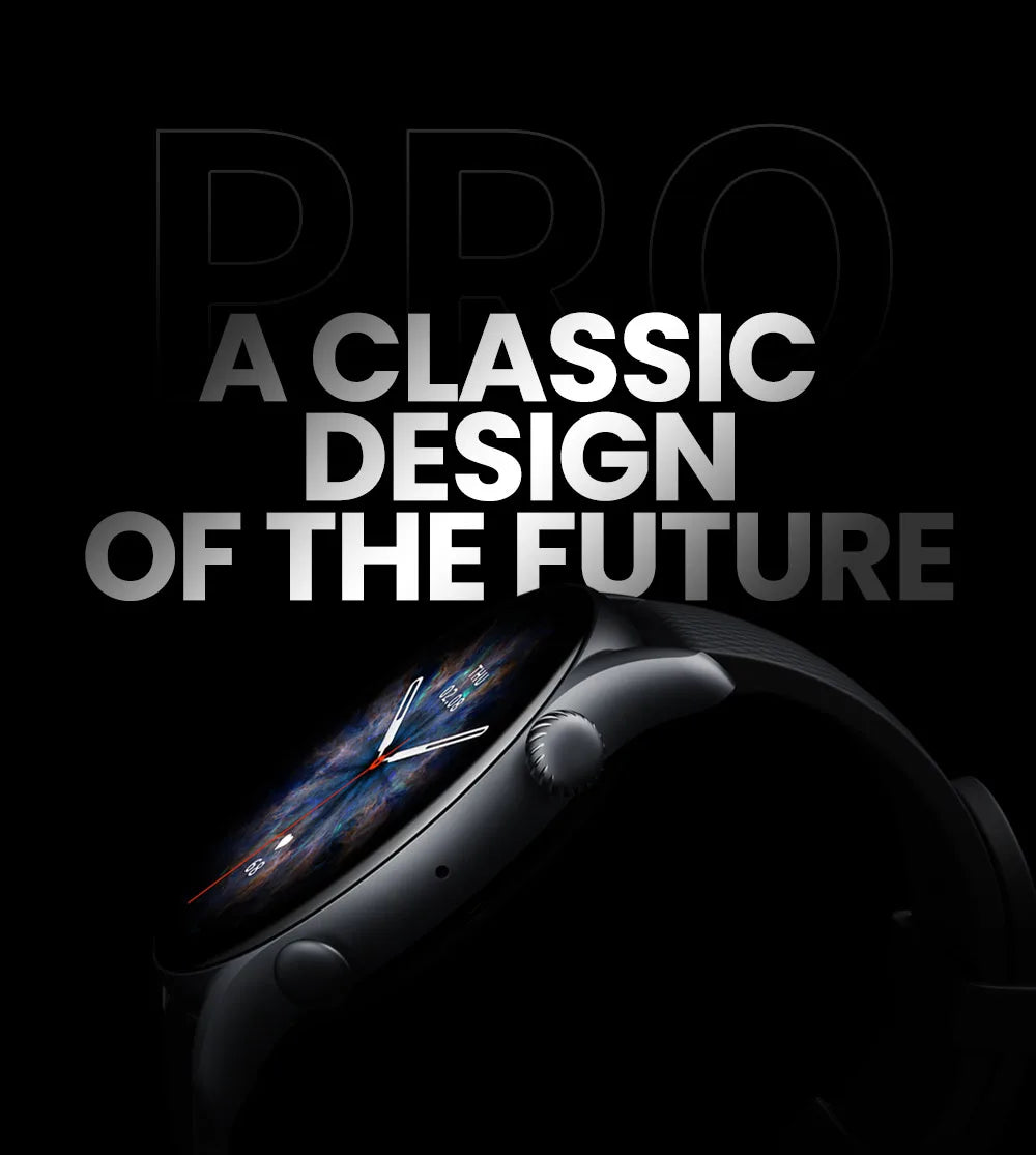 Amazfit GTR 3 Pro GTR3 Pro GTR-3 Pro 46mm Smartwatch AMOLED Display Zepp OS App 12-day Battery Life Watch  150+Sports Modes