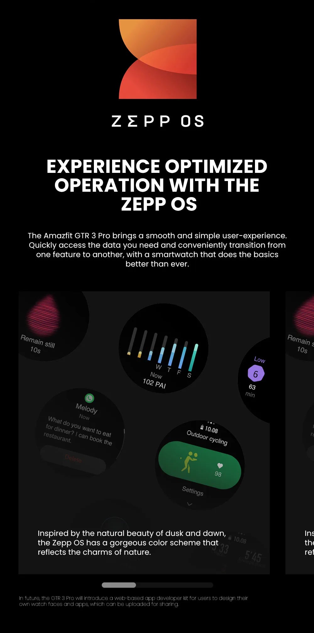 Amazfit GTR 3 Pro GTR3 Pro GTR-3 Pro 46mm Smartwatch AMOLED Display Zepp OS App 12-day Battery Life Watch  150+Sports Modes