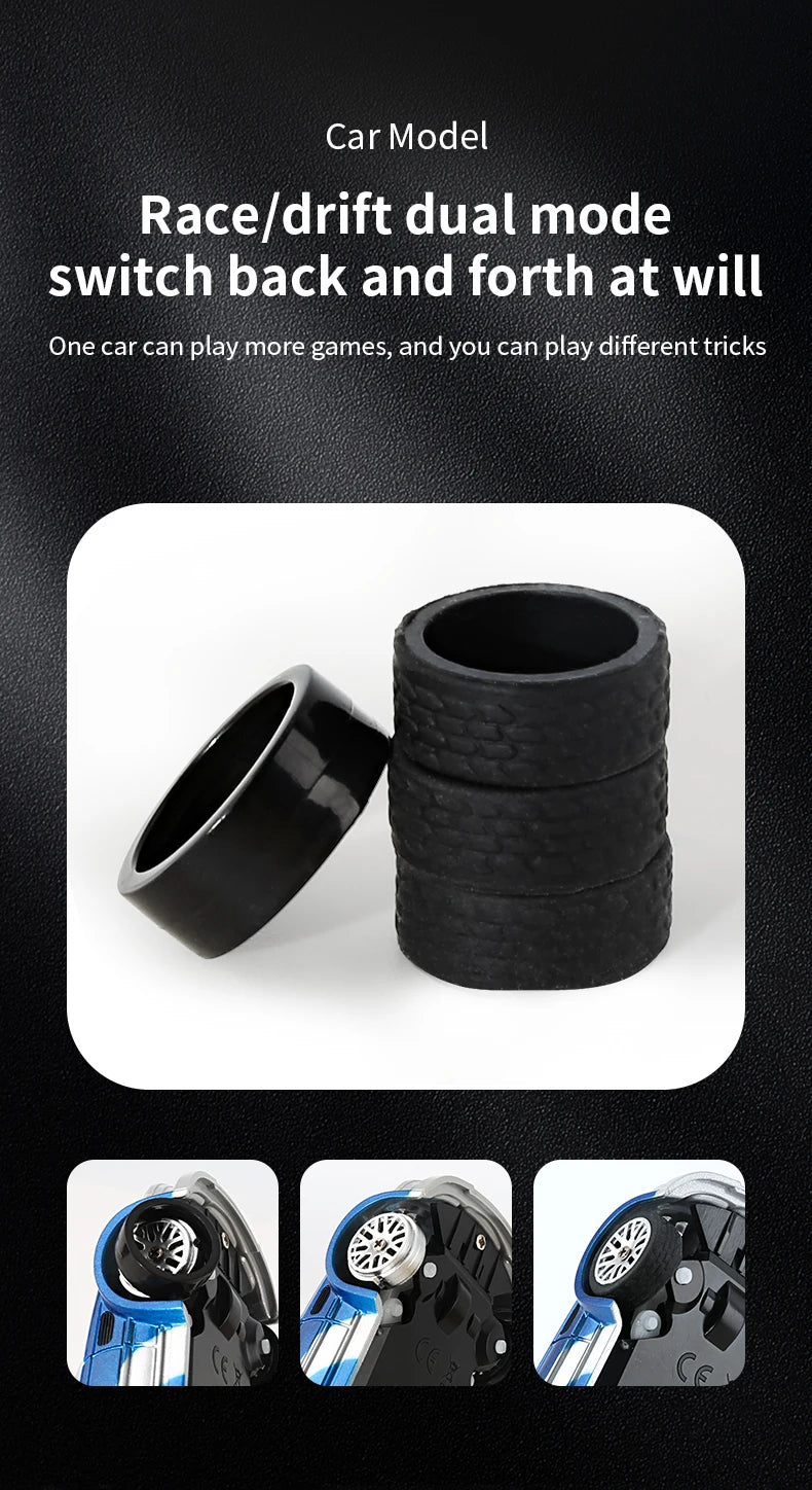 2.4G RC Drift Car 1/43 4WD Remote Control Car High Speed Four Wheel Drive Radio Controlled Mini Racing Car Model Boys Toys Gifts