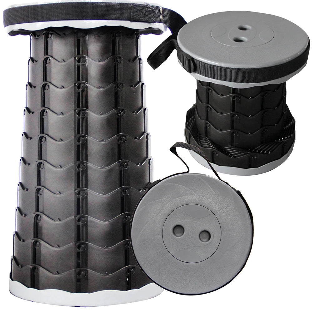 Portable Folding Telescopic Stool Lightweight Plastic Subway Queuing Chair Outdoor Camping Chair Fishing Seat