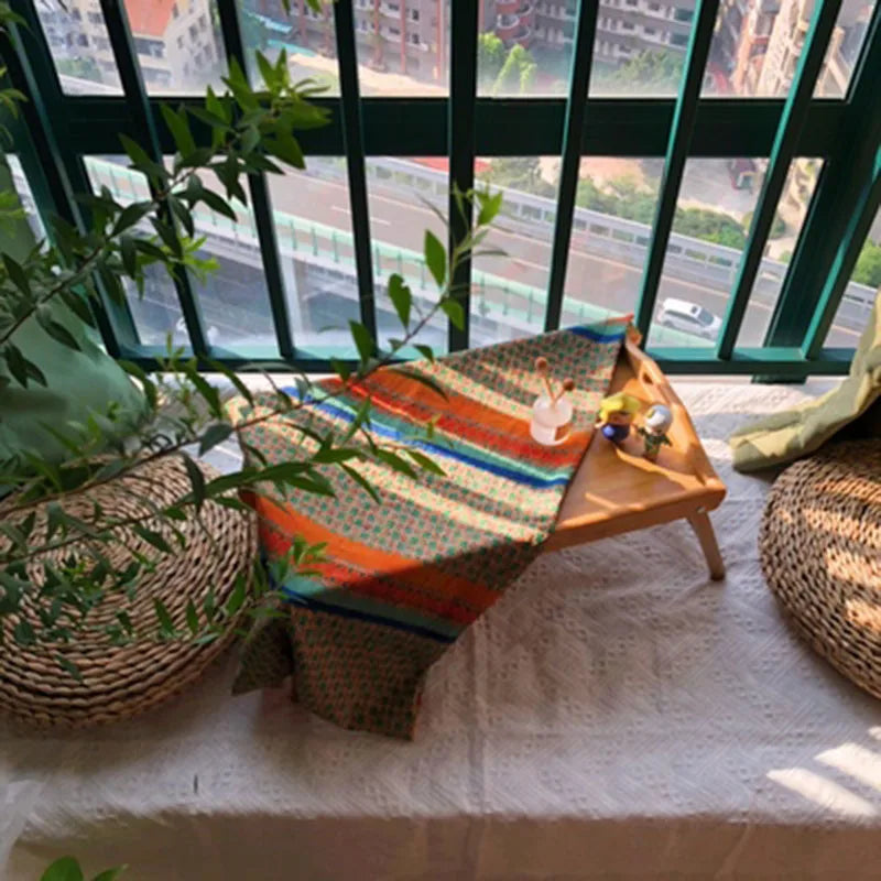 Computer Desk Window Tatami Table Foldable Laptop Stand Breakfast Plate Bed Tray Cozy Bedside Bay Room Desks Bedroom Furniture
