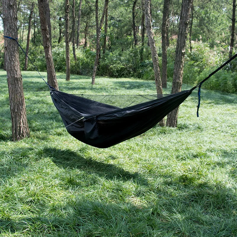Portable Quick Set Up Mosquito Net Camping Hammock Outdoor Hanging Bed Sleeping Swing