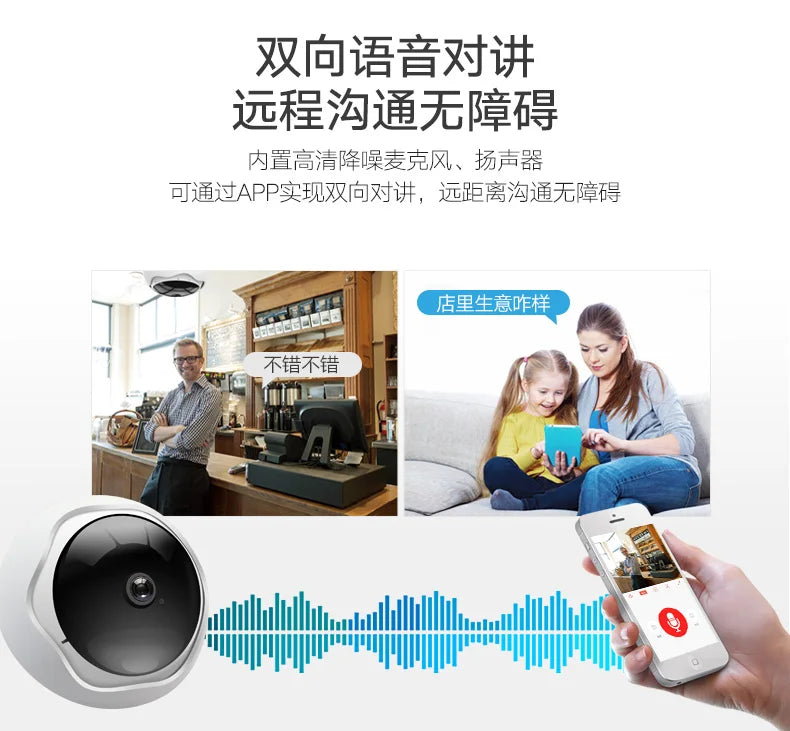 Xmeye ICsee Remote Monitoring Infrared 5MP Indoor 256G Audio Motion Detect VR 360-Degree Panoramic WIFI IP Surveillance Camera