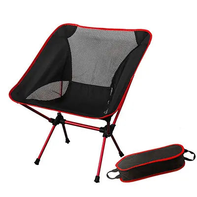 Portable Collapsible Chair Fishing Camping BBQ Stool Folding Extended Hiking Seat Garden Ultralight Outdoor Chair Foot Cover