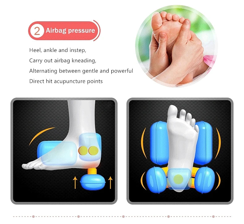 JinKaiRui Electric Vibrating Foot Massager Heating Knee Leg Calf Thigh Massage Device Air Pressure Massage Fatigue Relieve Care