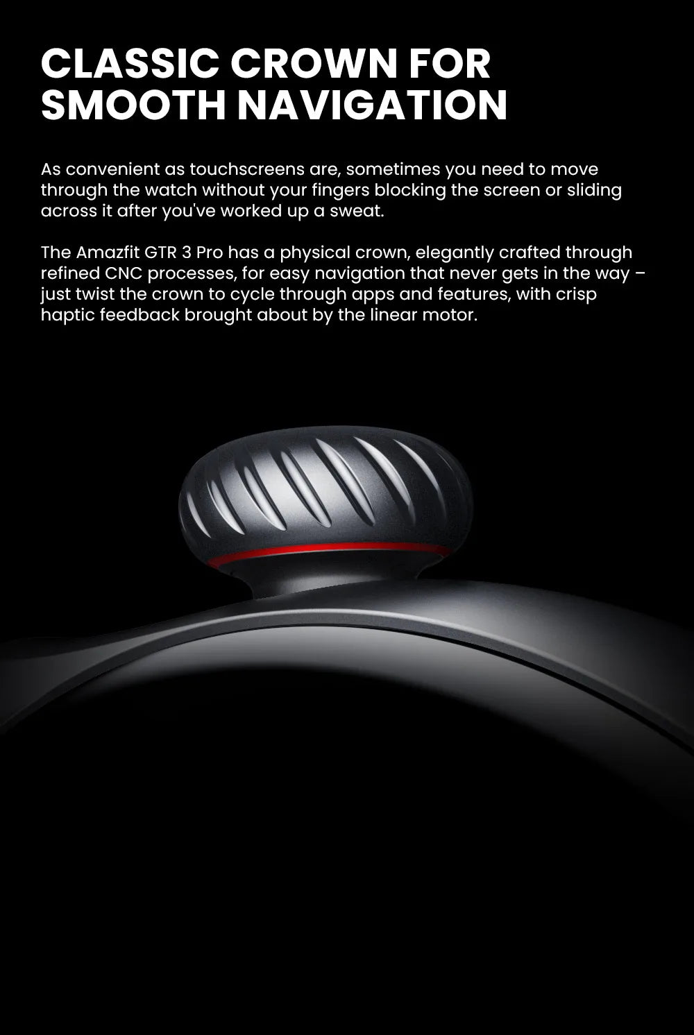 Amazfit GTR 3 Pro GTR3 Pro GTR-3 Pro 46mm Smartwatch AMOLED Display Zepp OS App 12-day Battery Life Watch  150+Sports Modes