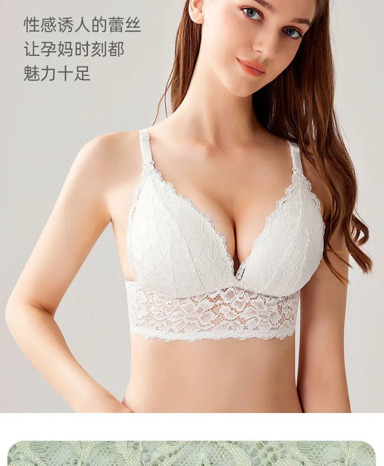 Underwear for pregnant women postpartum breast-feeding bra  lace bra big size nursing bra maternity