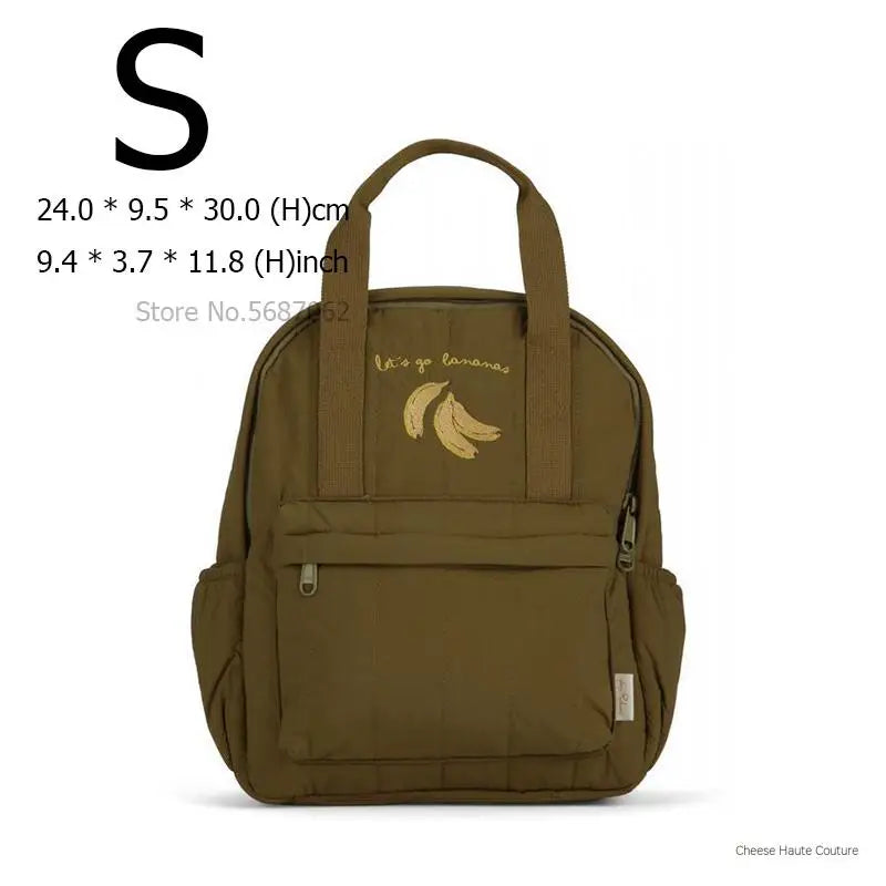 KS Baby Backpack Parent-child Kids Schoolbag Kindergarten Bags Brand Traveling Mom Cherry Lemon Children's Boys Girls Storage