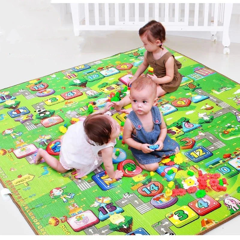 Baby Play Mat Waterproof XPE Soft Floor Playmat Foldable Crawling Carpet Kid Game Activity Rug Folding Blanket Educational Toys
