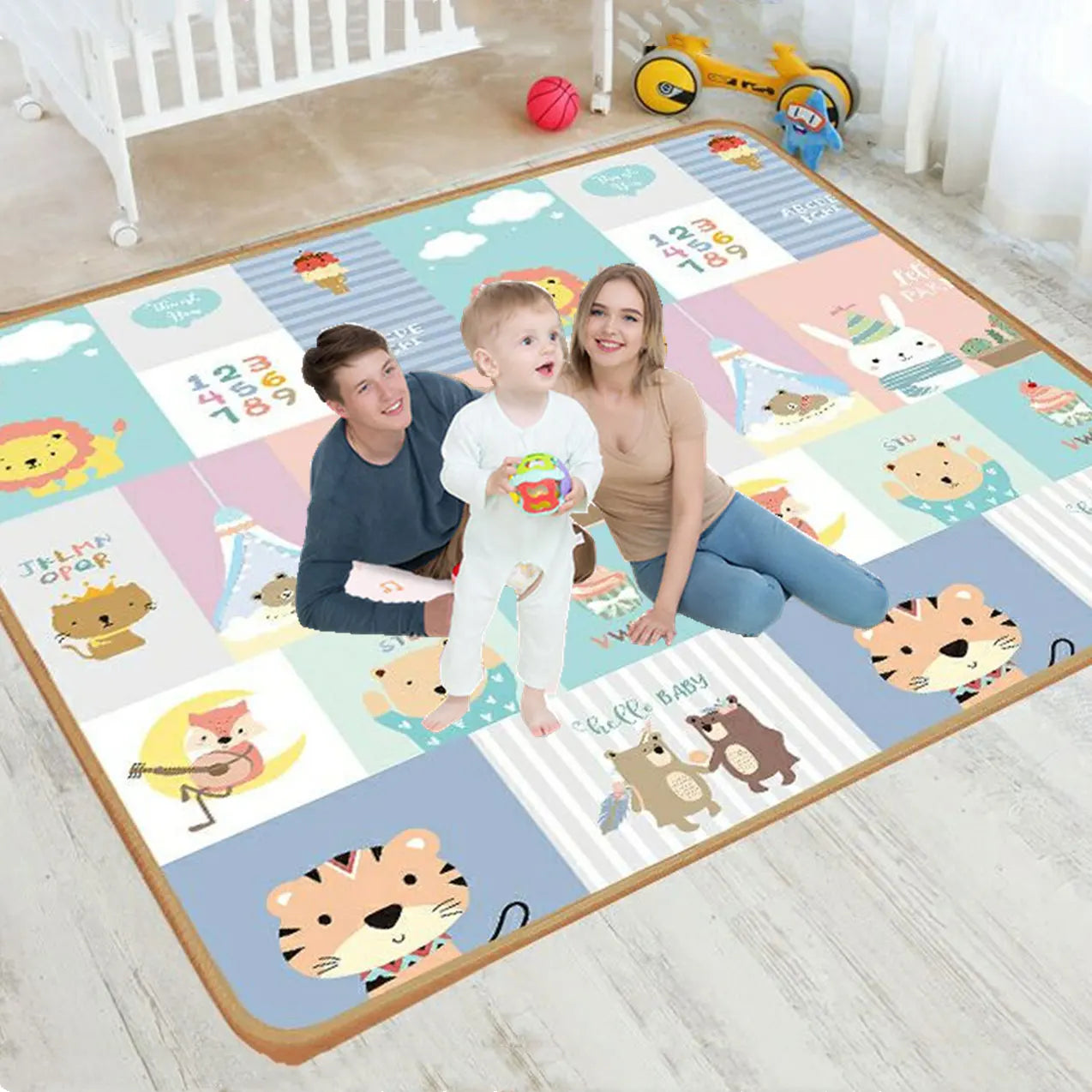 Baby Play Mat 2 thickness options Toys for Children Rug Playmat Developing Mat Baby Room Crawling Pad Folding Mat Baby Carpet