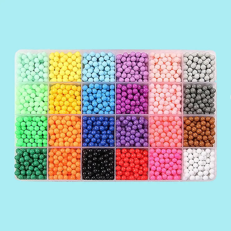 36 colors 5mm Set Refill Beads Puzzle Crystal DIY Water Spray magic Beads Set Ball Games 3D Handmade Magic Toys For Children