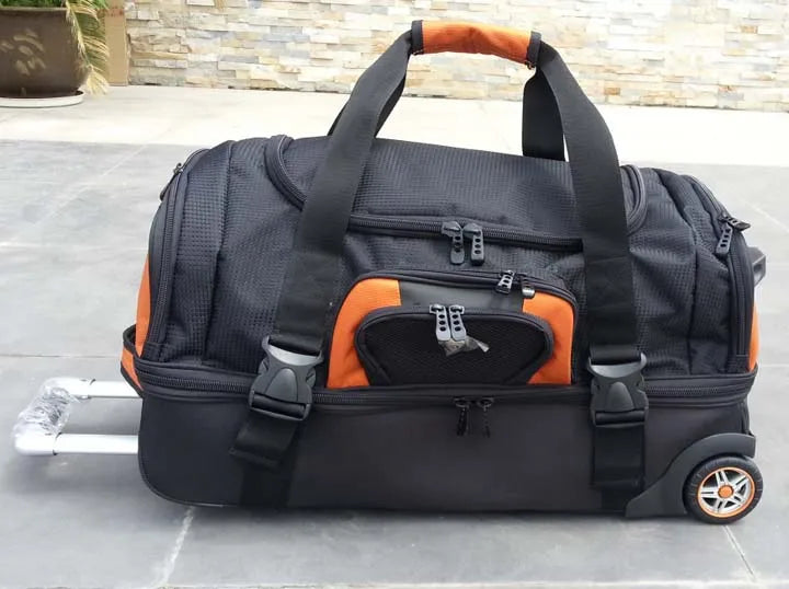 Kmikli 27/32 inch large capacity Rolling Luggage Bag Travel Suitcase On Wheels Men Women Shoulder Trolley Sports Backpack