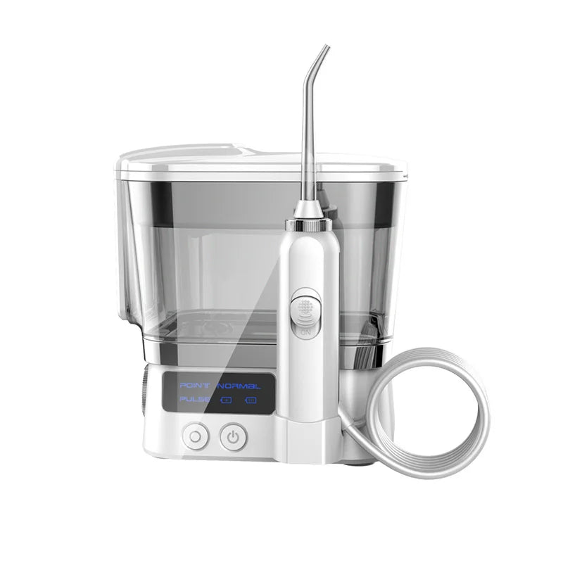 Portable Dental Oral Irrigator Oral Hygiene Water Flosser 4 Jet Tips Nozzles 10 Modes Water Clearner with 600mm Water Tank
