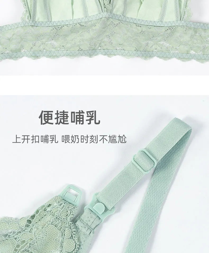 Underwear for pregnant women postpartum breast-feeding bra  lace bra big size nursing bra maternity