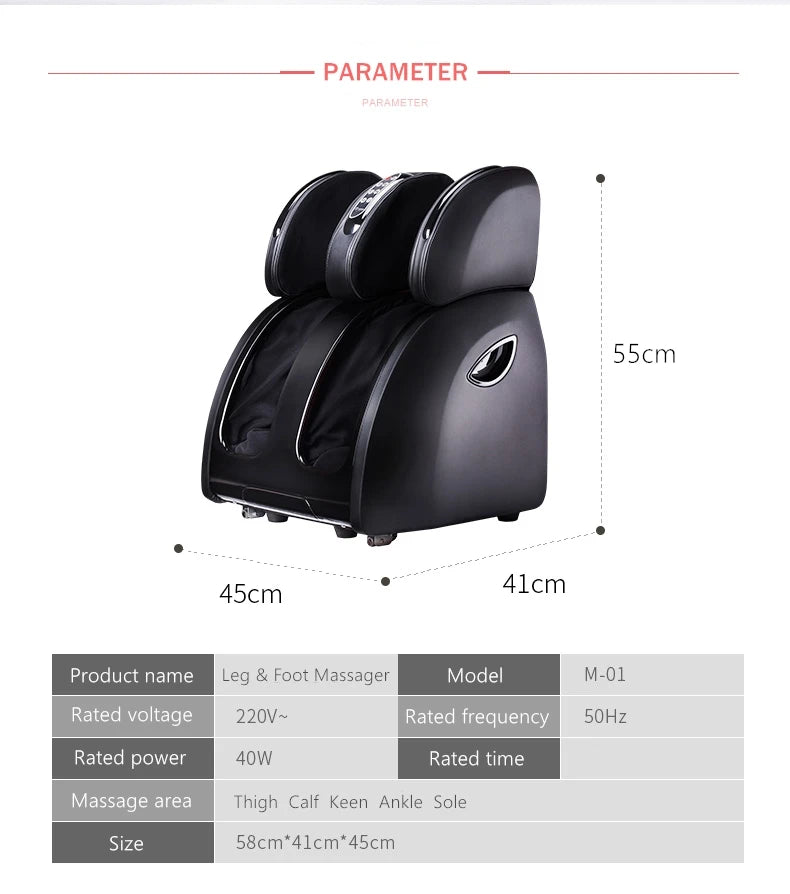 JinKaiRui Electric Vibrating Foot Massager Heating Knee Leg Calf Thigh Massage Device Air Pressure Massage Fatigue Relieve Care