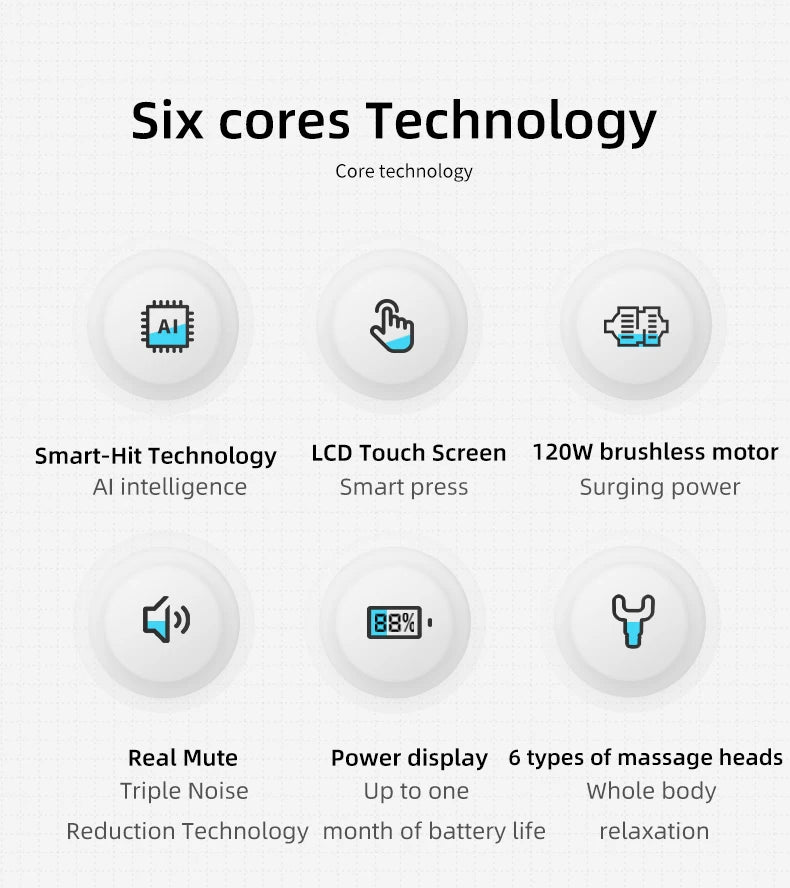 Booster M2-D Massage gun Deep Tissue Percussion Neck Back Body Massager Portable Fascia Gun Muscle Relaxation Electric Massager