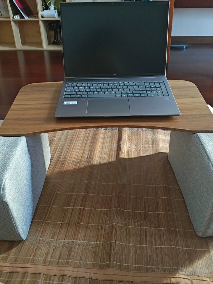 Multi-Functional Knee Laptop Desk Lazy Sofa Tray Table Bed Writing Stand Reading Gaming Table for Small Space Use