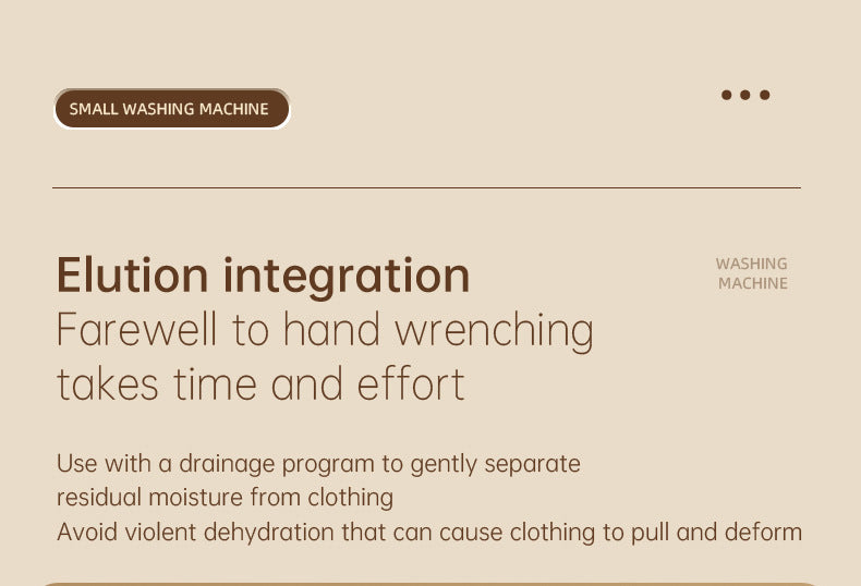 Folding Portable Washing Machine Big Capacity with Clothes Spin Dryer Bucket Travel Socks Underwear Panties Washing Machine