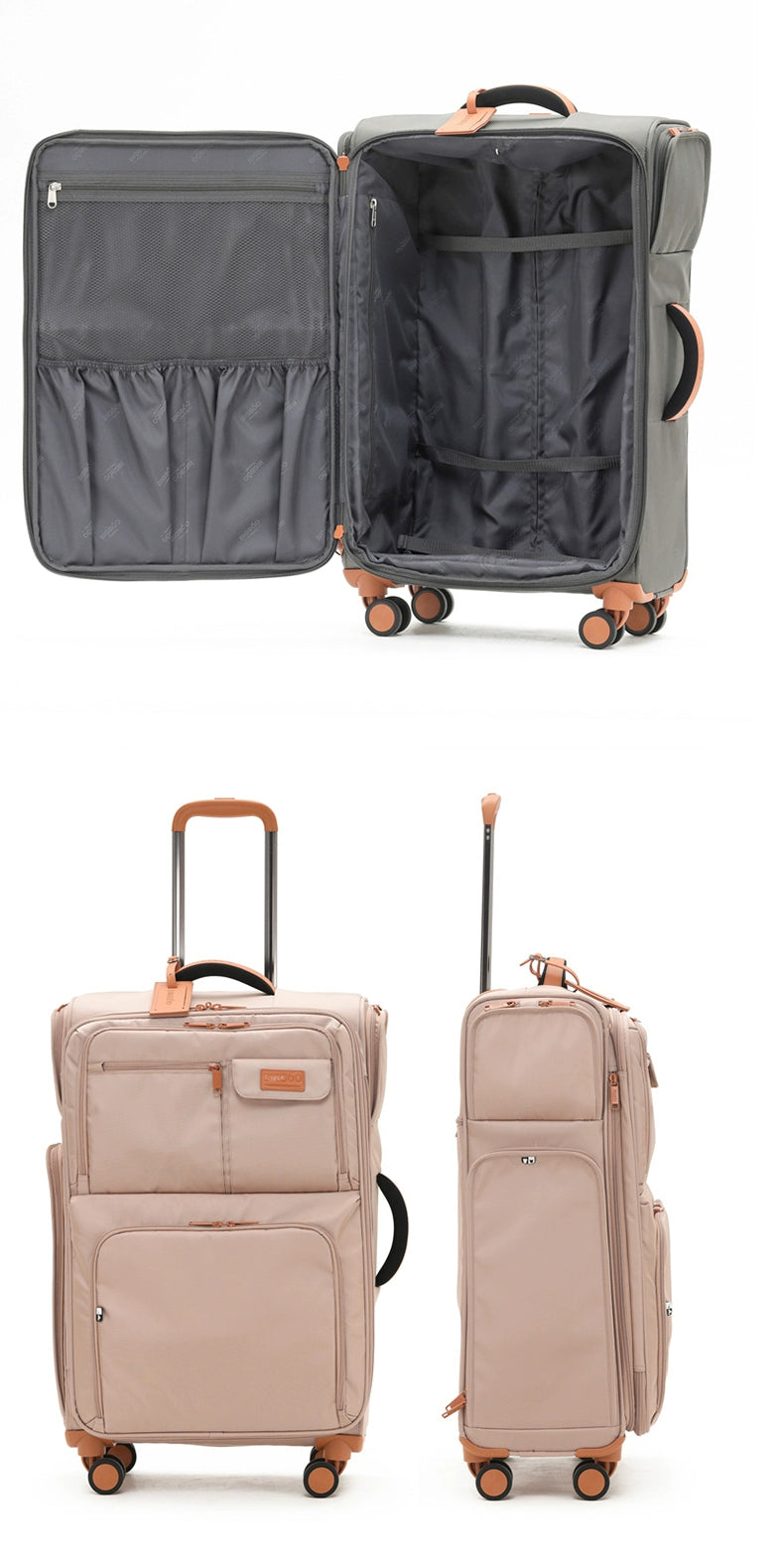 KLQDZMS Luggage Travel Bag Set 20"24"28 Inch Large Capacity Trolley Case Oxford Cloth Boarding Box with Wheels Rolling Suitcase