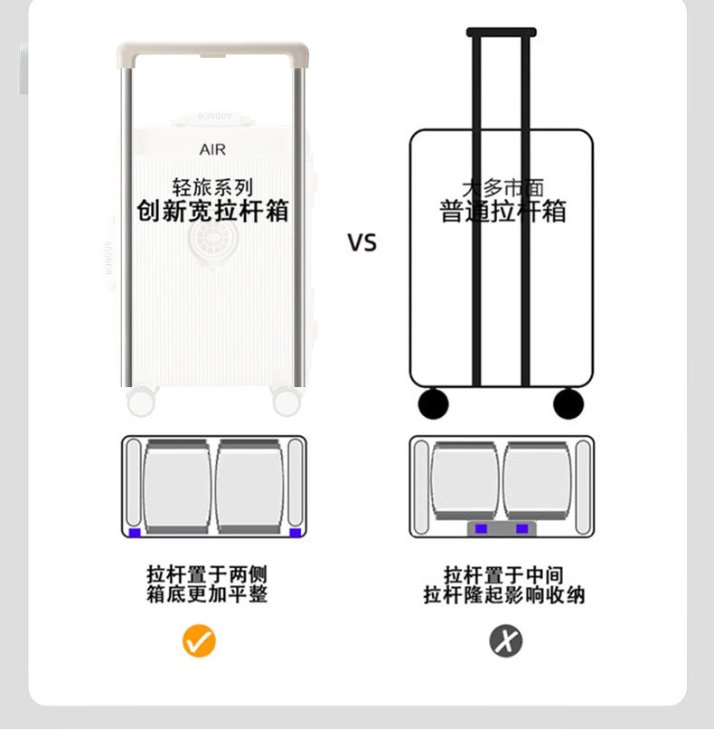 24 inch password box for male and female students 20 inch aluminum frame luggage 26 inch universal wheel wide pull rod travel