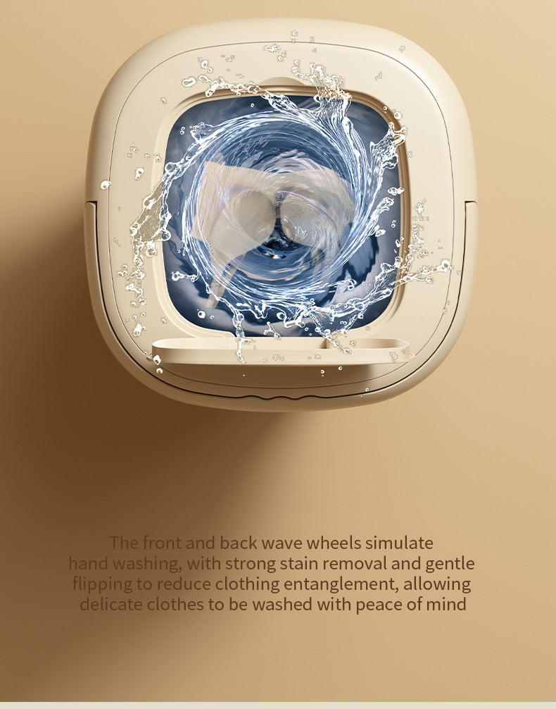 Folding Portable Washing Machine Big Capacity with Clothes Spin Dryer Bucket Travel Socks Underwear Panties Washing Machine