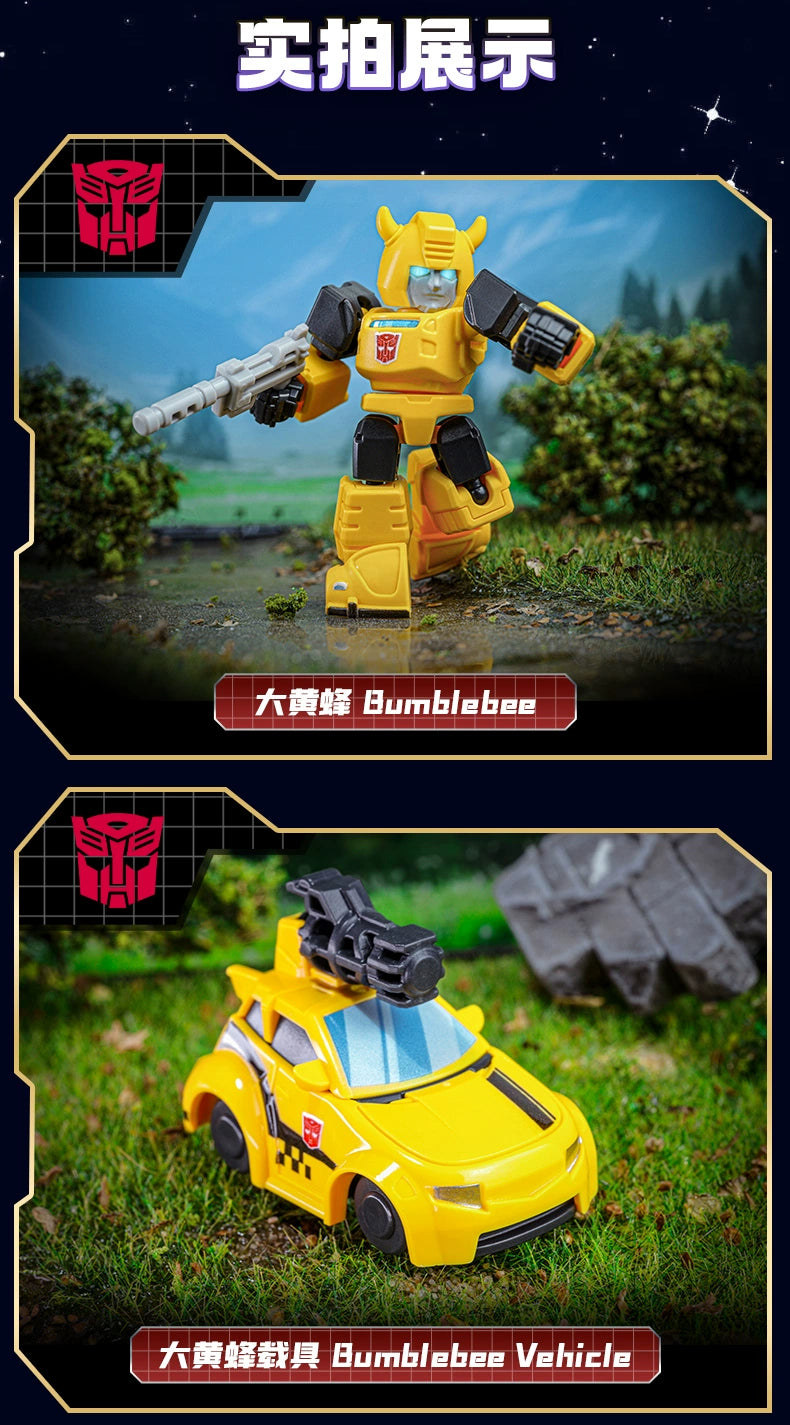 Original BLOKEES Defender Version 1-4 Transformer Building Blocks Toys 5.5cm Mini CORONATION Starscream Bumblebee Action Figure