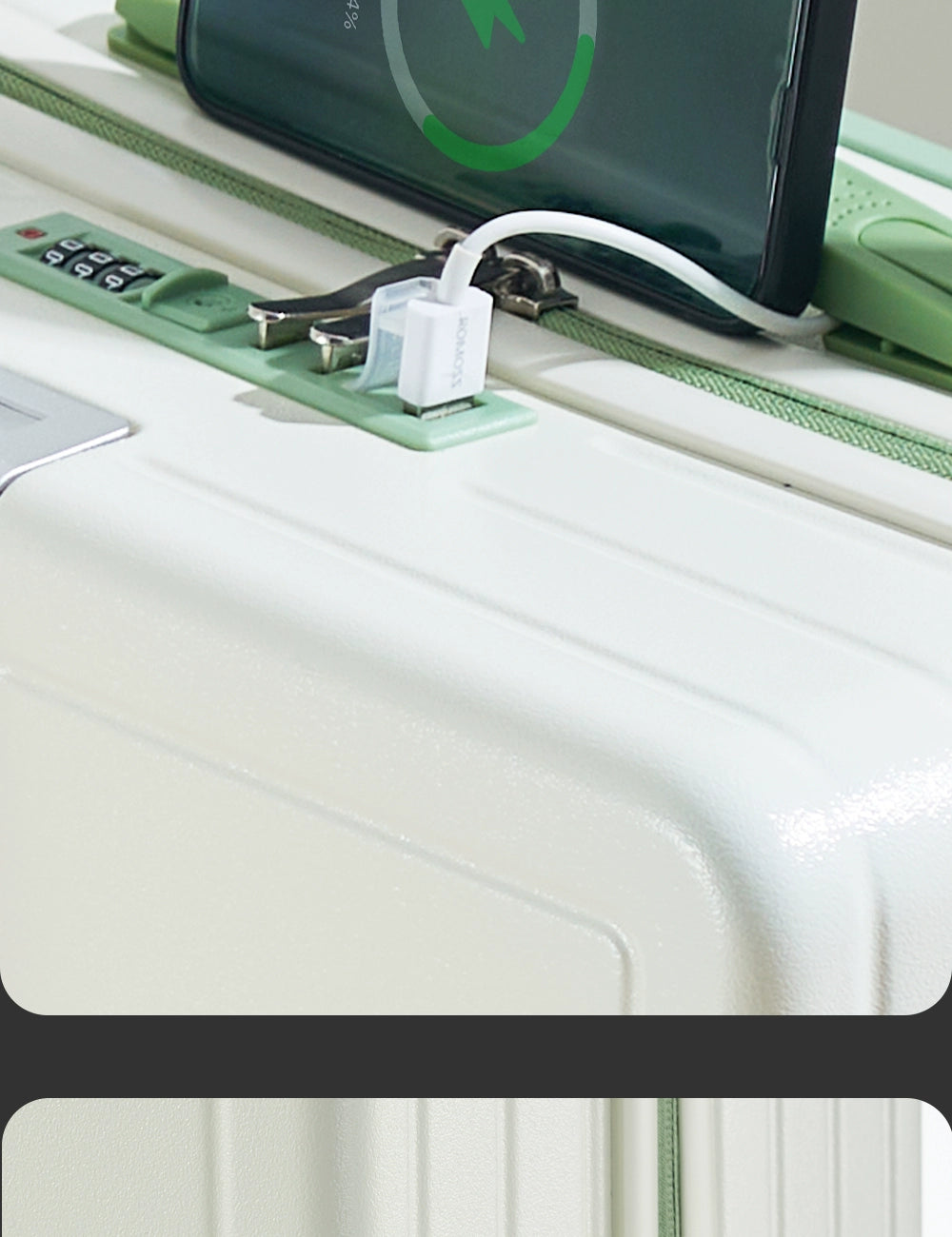 KLQDZMS Luggage Travel Bag 20 Inch Boarding Box Large Capacity Men's Trolley Case 22"24"26"28" ABS+PC Women's Cabin Suitcase