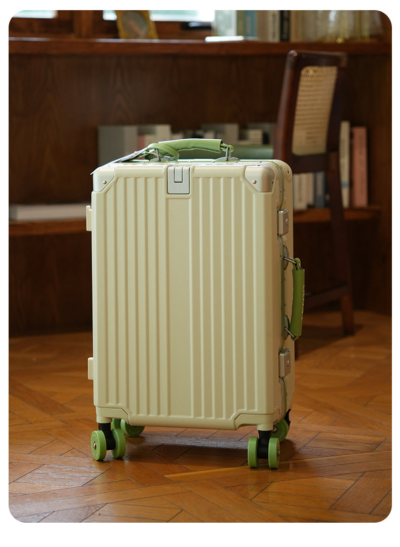 KLQDZMS Carry-on Travel Luggage 20"24"28 Inch Aluminum Frame Large Capacity Trolley Case PC Boarding Box Multi-function Suitcase