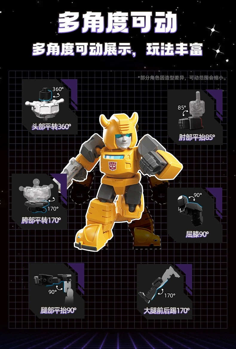 Original BLOKEES Defender Version 1-4 Transformer Building Blocks Toys 5.5cm Mini CORONATION Starscream Bumblebee Action Figure