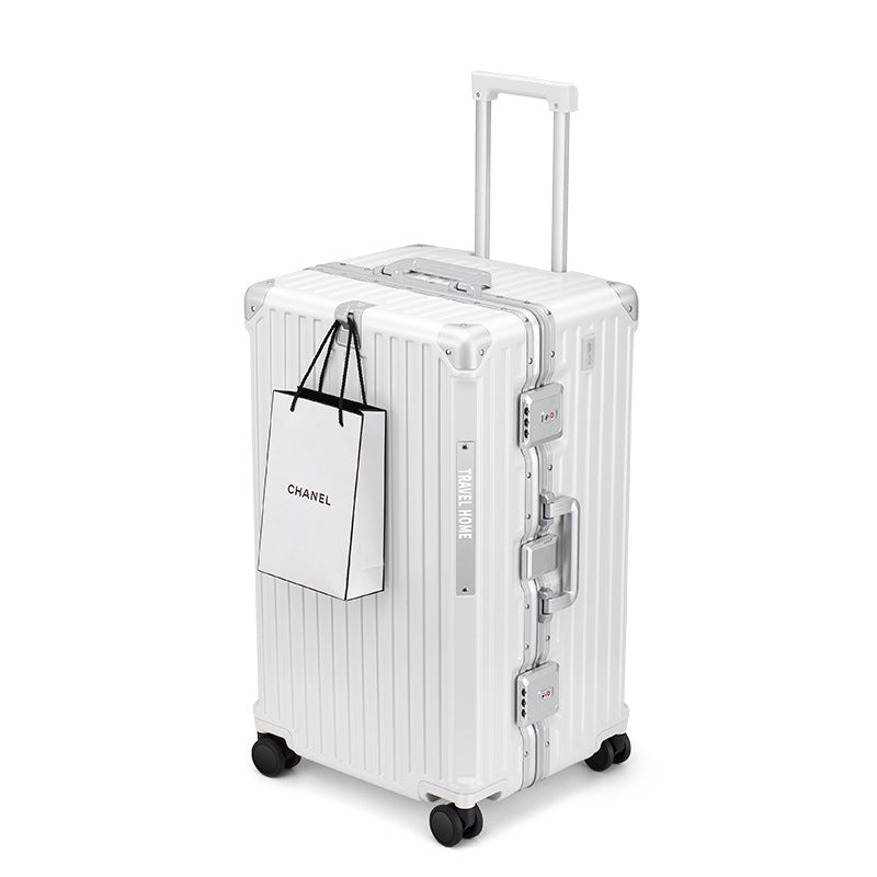 COLENARA High Quality Suitcase Aluminum Frame Large Capacity Trolley Case Cart Travel Bag 24"26"28"30 Inch Rolling Luggage