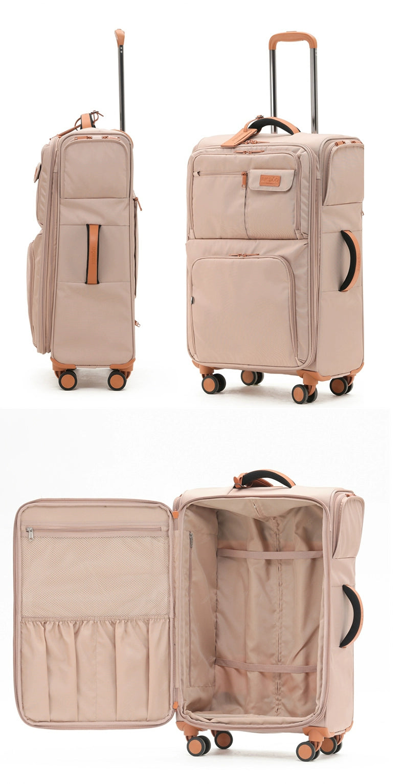 KLQDZMS Luggage Travel Bag Set 20"24"28 Inch Large Capacity Trolley Case Oxford Cloth Boarding Box with Wheels Rolling Suitcase