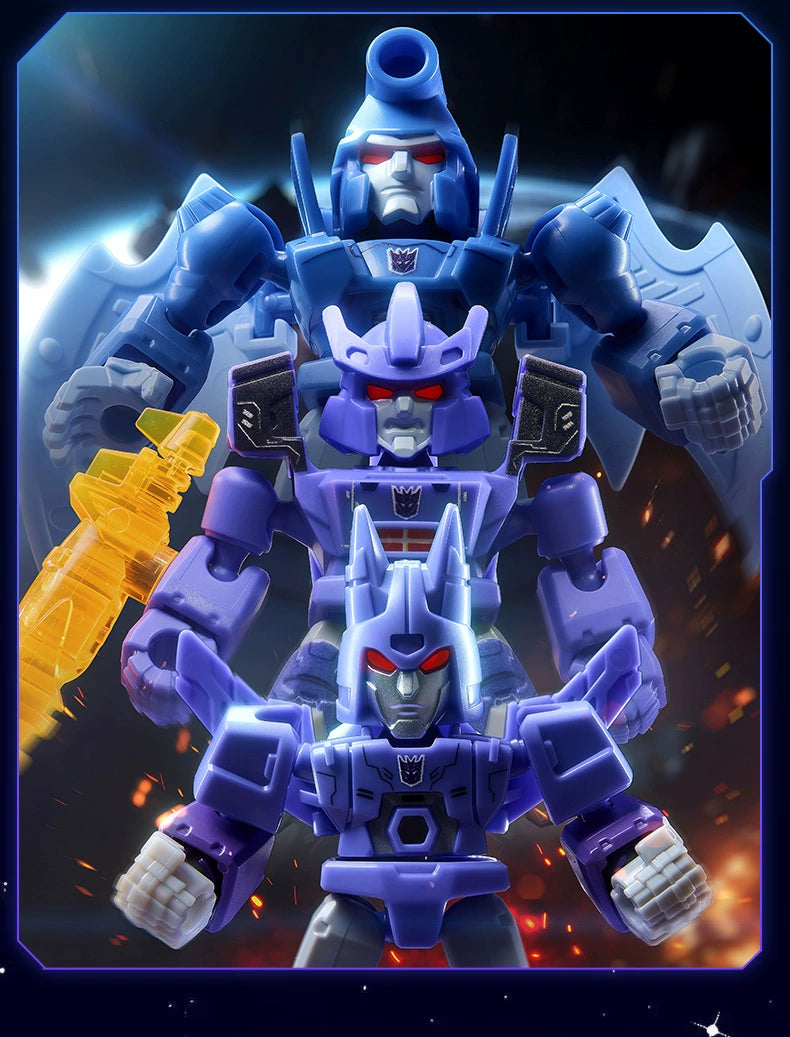 Original BLOKEES Defender Version 1-4 Transformer Building Blocks Toys 5.5cm Mini CORONATION Starscream Bumblebee Action Figure