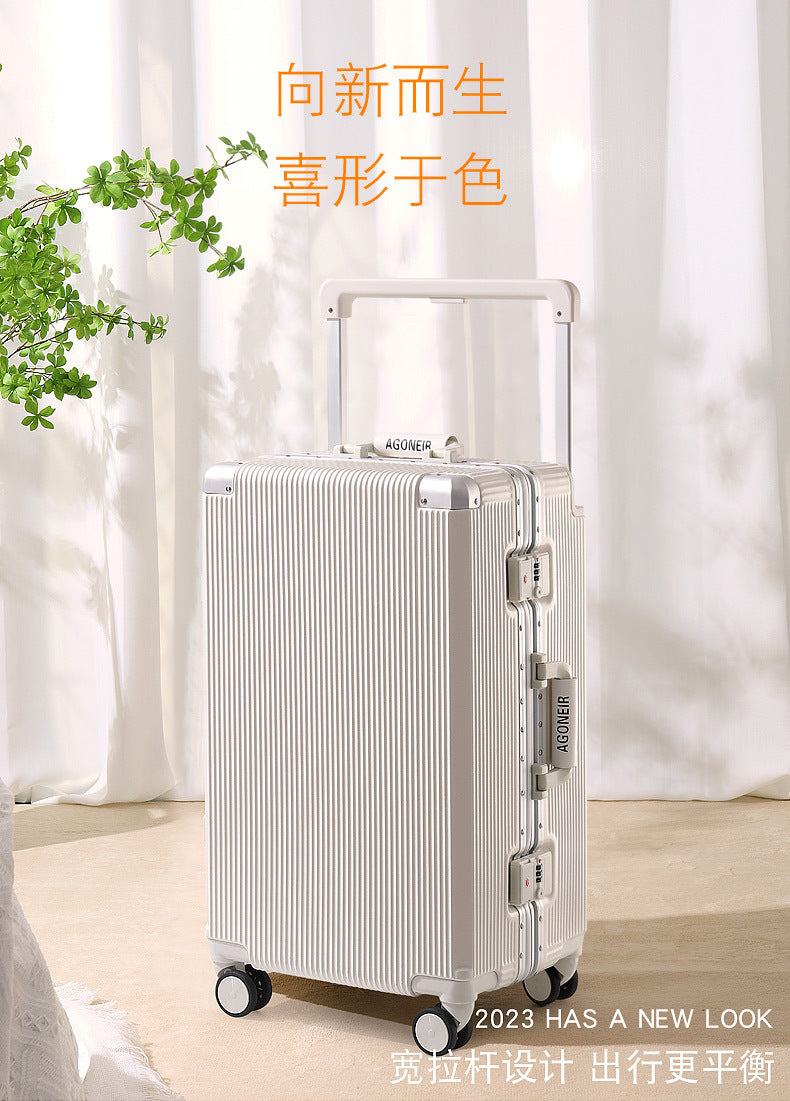 24 inch password box for male and female students 20 inch aluminum frame luggage 26 inch universal wheel wide pull rod travel