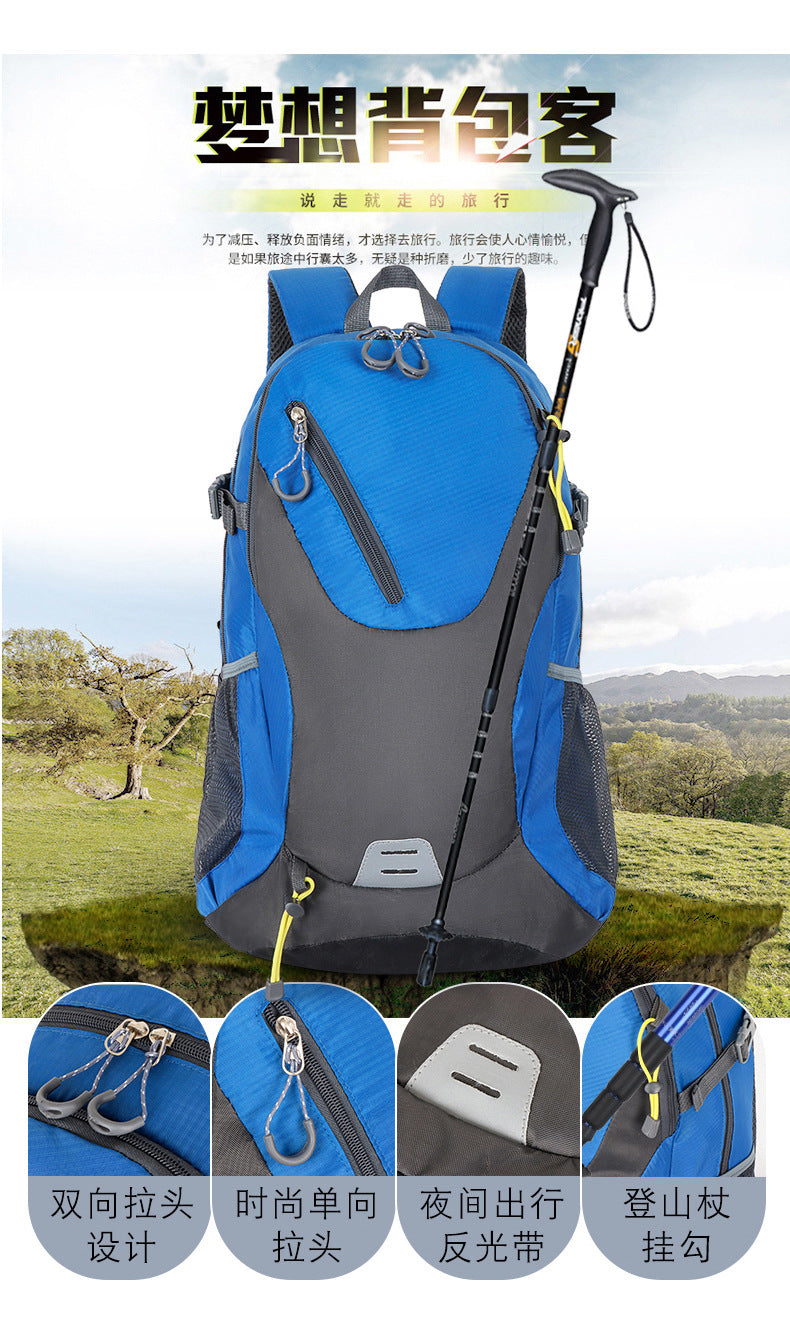 Classic 40L Outdoor Backpack Men Women High Quality Waterproof Travel Backpack Bag for Men Causal Patchwork Sport Backpack Women