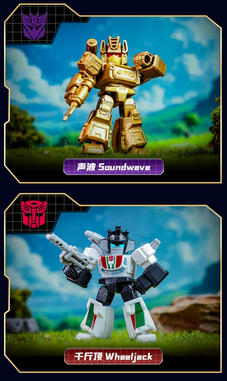 Original BLOKEES Defender Version 1-4 Transformer Building Blocks Toys 5.5cm Mini CORONATION Starscream Bumblebee Action Figure