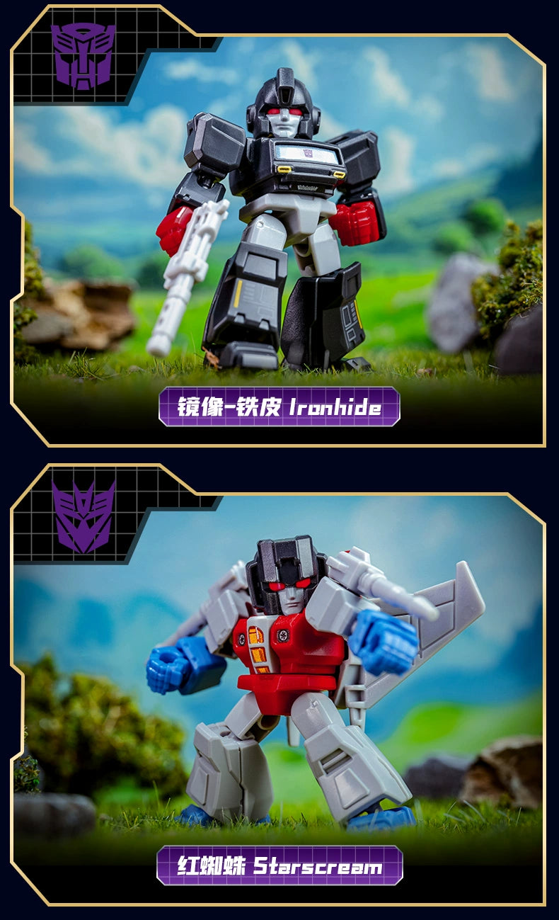 Original BLOKEES Defender Version 1-4 Transformer Building Blocks Toys 5.5cm Mini CORONATION Starscream Bumblebee Action Figure