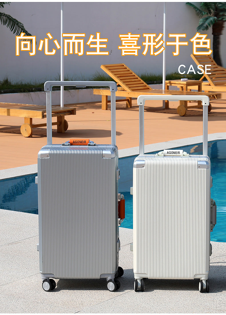 24 inch password box for male and female students 20 inch aluminum frame luggage 26 inch universal wheel wide pull rod travel