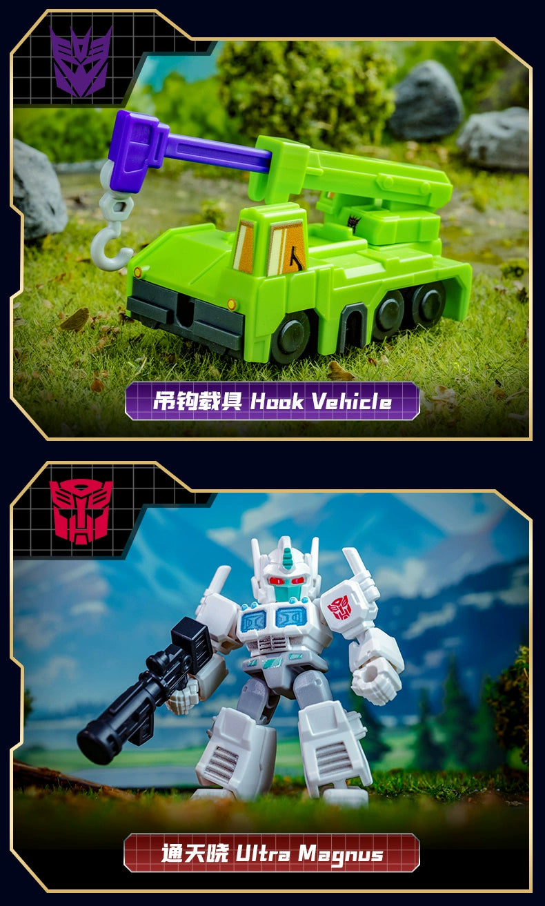 Original BLOKEES Defender Version 1-4 Transformer Building Blocks Toys 5.5cm Mini CORONATION Starscream Bumblebee Action Figure