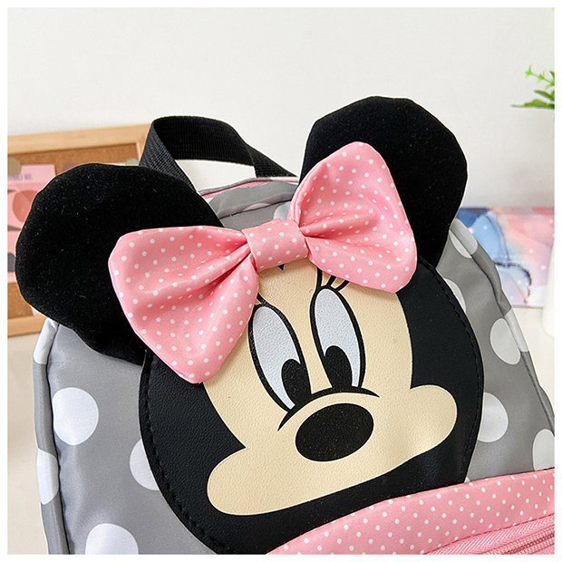 Disney New Backpack 2025 Minnie Schoolbag For Kids Cartoon Kindergarten Schoolbag Kawaii Pink Backpack As a Gift For Children