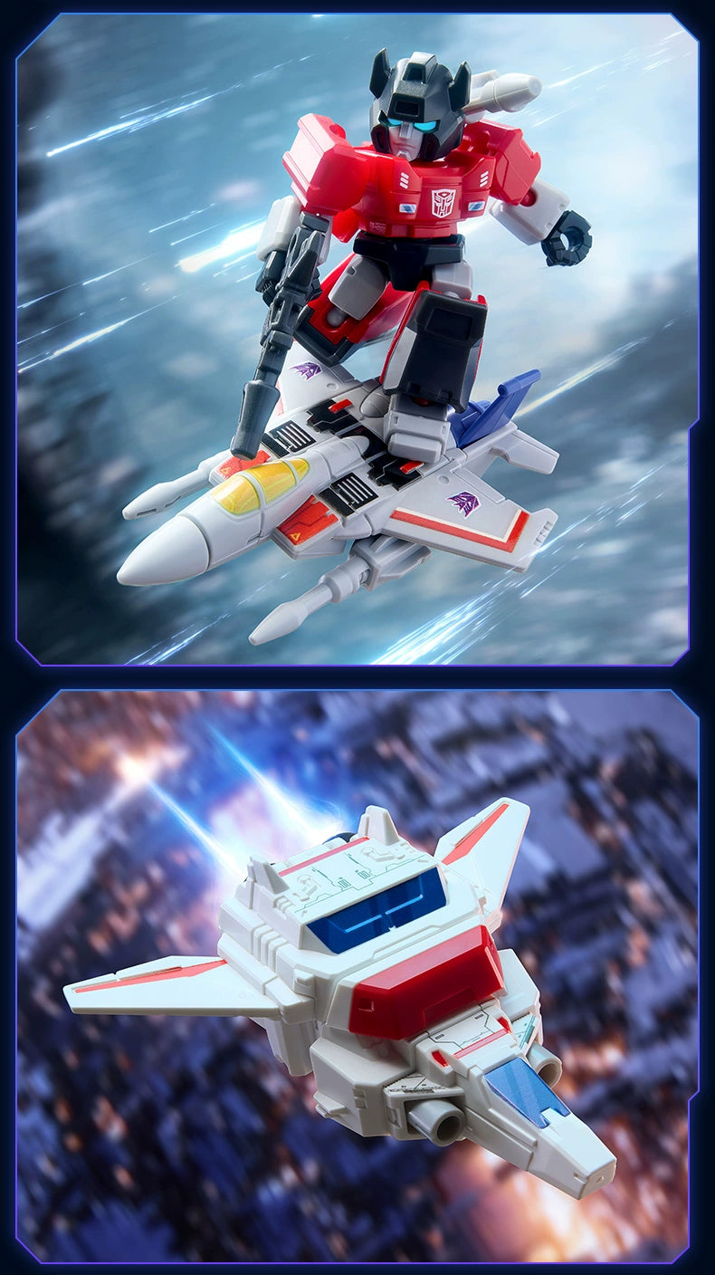 Original BLOKEES Defender Version 1-4 Transformer Building Blocks Toys 5.5cm Mini CORONATION Starscream Bumblebee Action Figure